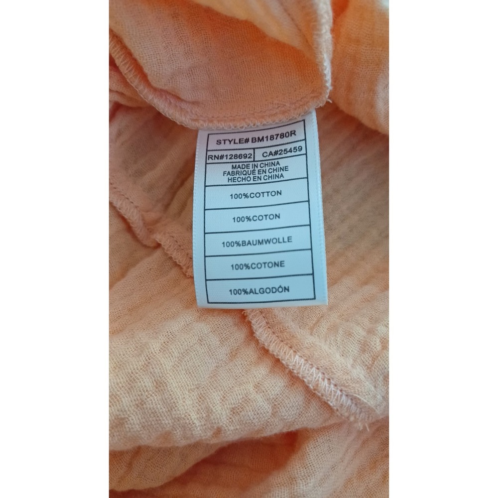 Steve Madden Madison Maxi Womens Dress Sz Med Salmon Color 100% Cotton - Picture 6 of 7